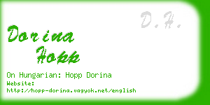 dorina hopp business card